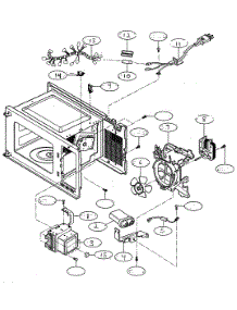 Oven Interior Parts parts for Kenmore Microwave 721.61283100 (72161283100, 721 61283100) from AppliancePartsPros.com