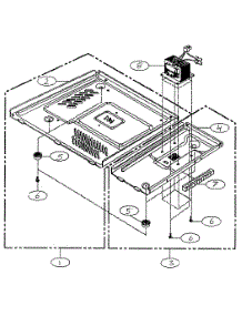 Cabinet Parts parts for Kenmore Microwave 721.61289100 (72161289100, 721 61289100) from AppliancePartsPros.com