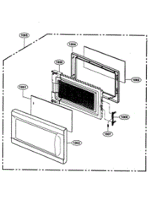 Door Parts parts for Kenmore Microwave 721.62002200 (72162002200, 721 62002200) from AppliancePartsPros.com