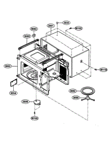Oven Cavity parts for Kenmore Microwave 721.62002200 (72162002200, 721 62002200) from AppliancePartsPros.com