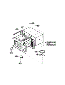 Oven Cavity parts for Kenmore Microwave 721.62102200 (72162102200, 721 62102200) from AppliancePartsPros.com