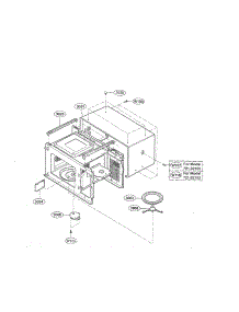 Oven Cavity Parts parts for Kenmore Microwave 721.62102201 (72162102201, 721 62102201) from AppliancePartsPros.com