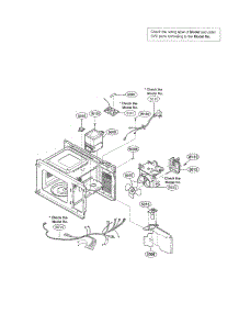 Interior Parts parts for Kenmore Microwave 721.62102201 (72162102201, 721 62102201) from AppliancePartsPros.com