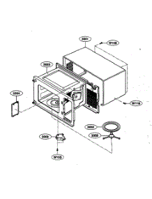 Oven Cavity parts for Kenmore Microwave 721.62219200 (72162219200, 721 62219200) from AppliancePartsPros.com