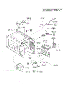 Interior Parts parts for Kenmore Microwave 721.62219201 (72162219201, 721 62219201) from AppliancePartsPros.com
