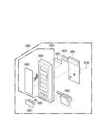 Control Panel parts for Kenmore Microwave 721.62222300 (72162222300, 721 62222300) from AppliancePartsPros.com