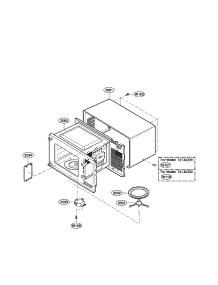 Oven Cavity parts for Kenmore Microwave 721.62222300 (72162222300, 721 62222300) from AppliancePartsPros.com