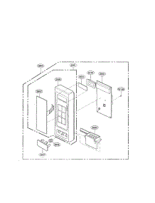 Control Panel Parts parts for Kenmore Microwave 721.62222301 (72162222301, 721 62222301) from AppliancePartsPros.com