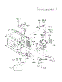 Interior Parts parts for Kenmore Microwave 721.62222301 (72162222301, 721 62222301) from AppliancePartsPros.com