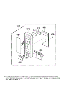 Controller parts for Kenmore Microwave 721.62229300 (72162229300, 721 62229300) from AppliancePartsPros.com