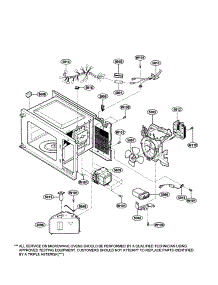Oven Interior parts for Kenmore Microwave 721.62229300 (72162229300, 721 62229300) from AppliancePartsPros.com