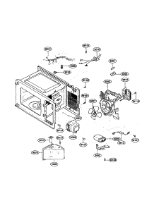 Oven Interior parts for Kenmore Microwave 721.62252200 (72162252200, 721 62252200) from AppliancePartsPros.com