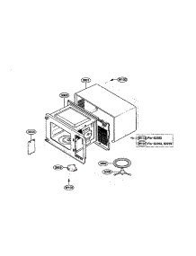 Oven Cavity parts for Kenmore Microwave 721.62252200 (72162252200, 721 62252200) from AppliancePartsPros.com