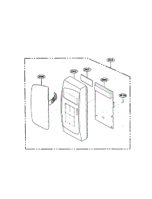 Controller parts for Kenmore Microwave 721.62252200 (72162252200, 721 62252200) from AppliancePartsPros.com