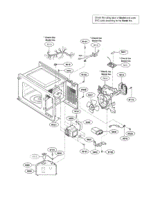 Interior Parts parts for Kenmore Microwave 721.62252201 (72162252201, 721 62252201) from AppliancePartsPros.com
