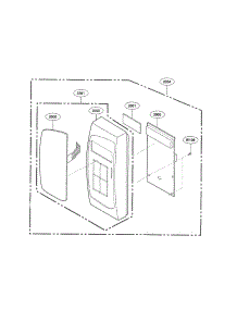 Control Panel parts for Kenmore Microwave 721.62252201 (72162252201, 721 62252201) from AppliancePartsPros.com