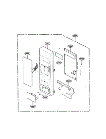 Controller parts for Kenmore Microwave 721.62253200 (72162253200, 721 62253200) from AppliancePartsPros.com