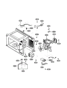 Oven Interior parts for Kenmore Microwave 721.62253200 (72162253200, 721 62253200) from AppliancePartsPros.com