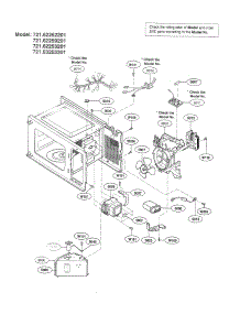 Interior Parts parts for Kenmore Microwave 721.62253201 (72162253201, 721 62253201) from AppliancePartsPros.com