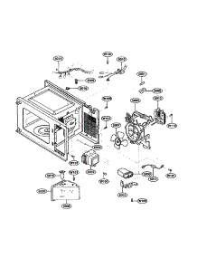 Oven Interior parts for Kenmore Microwave 721.62259200 (72162259200, 721 62259200) from AppliancePartsPros.com