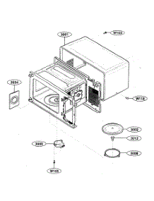 Oven Cavity parts for Kenmore Microwave 721.62292200 (72162292200, 721 62292200) from AppliancePartsPros.com