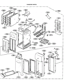 Toaster parts for Kenmore Microwave 721.62299200 (72162299200, 721 62299200) from AppliancePartsPros.com