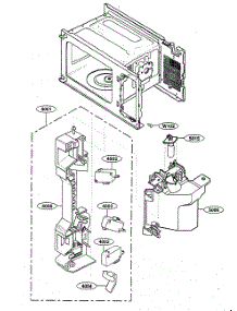 Latch Board parts for Kenmore Microwave 721.62299200 (72162299200, 721 62299200) from AppliancePartsPros.com
