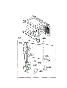 Latch Board parts for Kenmore Microwave 721.62342202 (72162342202, 721 62342202) from AppliancePartsPros.com