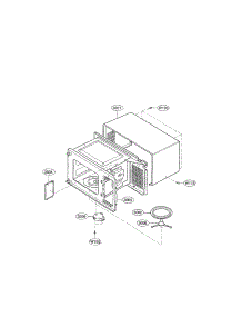 Oven Cavity Parts parts for Kenmore Microwave 721.62342203 (72162342203, 721 62342203) from AppliancePartsPros.com