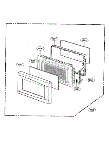 Door Parts parts for Kenmore Microwave 721.62344203 (72162344203, 721 62344203) from AppliancePartsPros.com