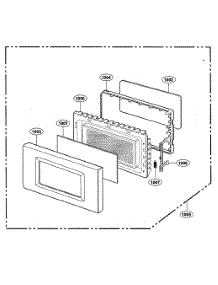 Door Parts parts for Kenmore Microwave 721.62344300 (72162344300, 721 62344300) from AppliancePartsPros.com