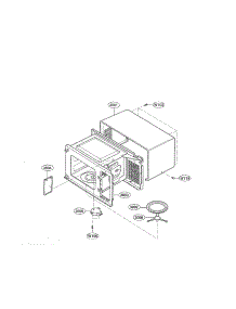 Oven Cavity Parts parts for Kenmore Microwave 721.62349200 (72162349200, 721 62349200) from AppliancePartsPros.com