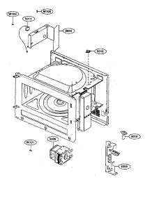 Bracket Sensor  /  Magnetron parts for Kenmore Microwave 721.62364200 (72162364200, 721 62364200) from AppliancePartsPros.com