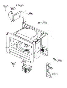 Bracket Sensor  /  Magnetron parts for Kenmore Microwave 721.62365200 (72162365200, 721 62365200) from AppliancePartsPros.com