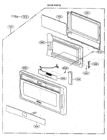 Door Parts parts for Kenmore Microwave 721.62369200 (72162369200, 721 62369200) from AppliancePartsPros.com