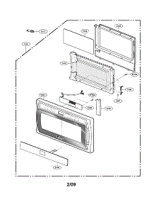 Door Parts parts for Kenmore Microwave 721.62369201 (72162369201, 721 62369201) from AppliancePartsPros.com