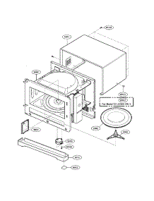 Open Cavitiy Parts parts for Kenmore Microwave 721.62369201 (72162369201, 721 62369201) from AppliancePartsPros.com