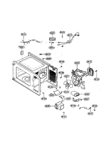 Oven Interior parts for Kenmore Microwave 721.62462200 (72162462200, 721 62462200) from AppliancePartsPros.com
