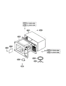 Oven Cavity parts for Kenmore Microwave 721.62469200 (72162469200, 721 62469200) from AppliancePartsPros.com