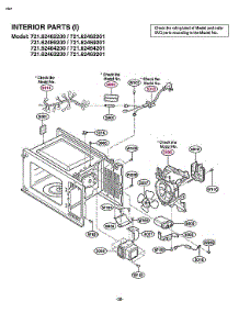 Interior Parts (I) parts for Kenmore Countertop Microwave 721.62469201 (72162469201, 721 62469201) from AppliancePartsPros.com