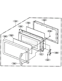 Door Parts parts for Kenmore Microwave 721.62624200 (72162624200, 721 62624200) from AppliancePartsPros.com
