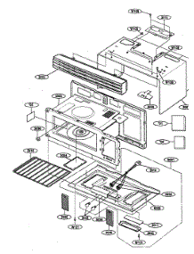 Oven Cavity parts for Kenmore Microwave 721.62624200 (72162624200, 721 62624200) from AppliancePartsPros.com