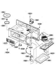 Interior Parts 1 parts for Kenmore Microwave 721.62629200 (72162629200, 721 62629200) from AppliancePartsPros.com