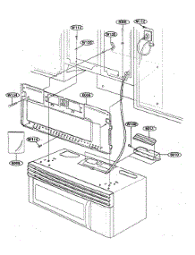 Installation parts for Kenmore Microwave 721.62644200 (72162644200, 721 62644200) from AppliancePartsPros.com