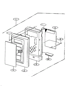 Control Panel parts for Kenmore Microwave 721.62752200 (72162752200, 721 62752200) from AppliancePartsPros.com