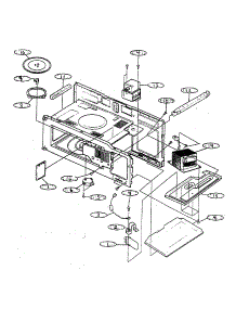 Unit parts for Kenmore Microwave 721.62752200 (72162752200, 721 62752200) from AppliancePartsPros.com