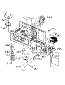 Interior Parts 1 parts for Kenmore Microwave 721.62772200 (72162772200, 721 62772200) from AppliancePartsPros.com