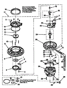 Pump And Motor parts for Kenmore Dishwasher 665.15955791 (66515955791, 665 15955791) from AppliancePartsPros.com