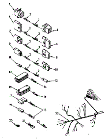 Wiring Harness Parts parts for Kenmore Dishwasher 665.1595840 (6651595840, 665 1595840) from AppliancePartsPros.com