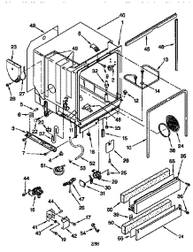 Tub Assembly parts for Kenmore Dishwasher 665.15958790 (66515958790, 665 15958790) from AppliancePartsPros.com